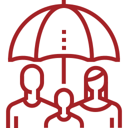umbrella coverage icon